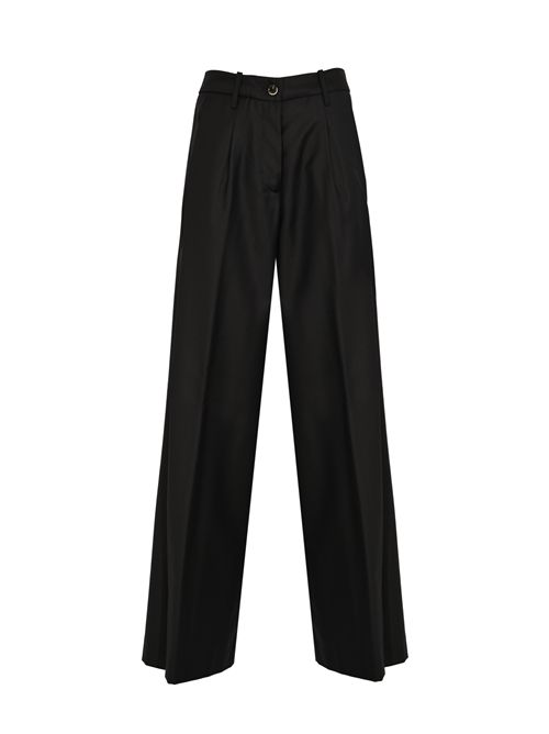 Pantalone Petra in misto lana e seta Nine in the morning | 9FW25 PE80BLU NAVY